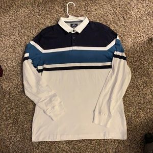 Long sleeve striped Polo shirt